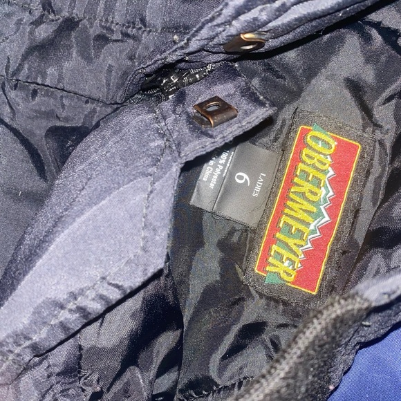 Vintage Obermeyer Womens Black Snow Ski Pants ladies size 6 - Picture 4 of 4